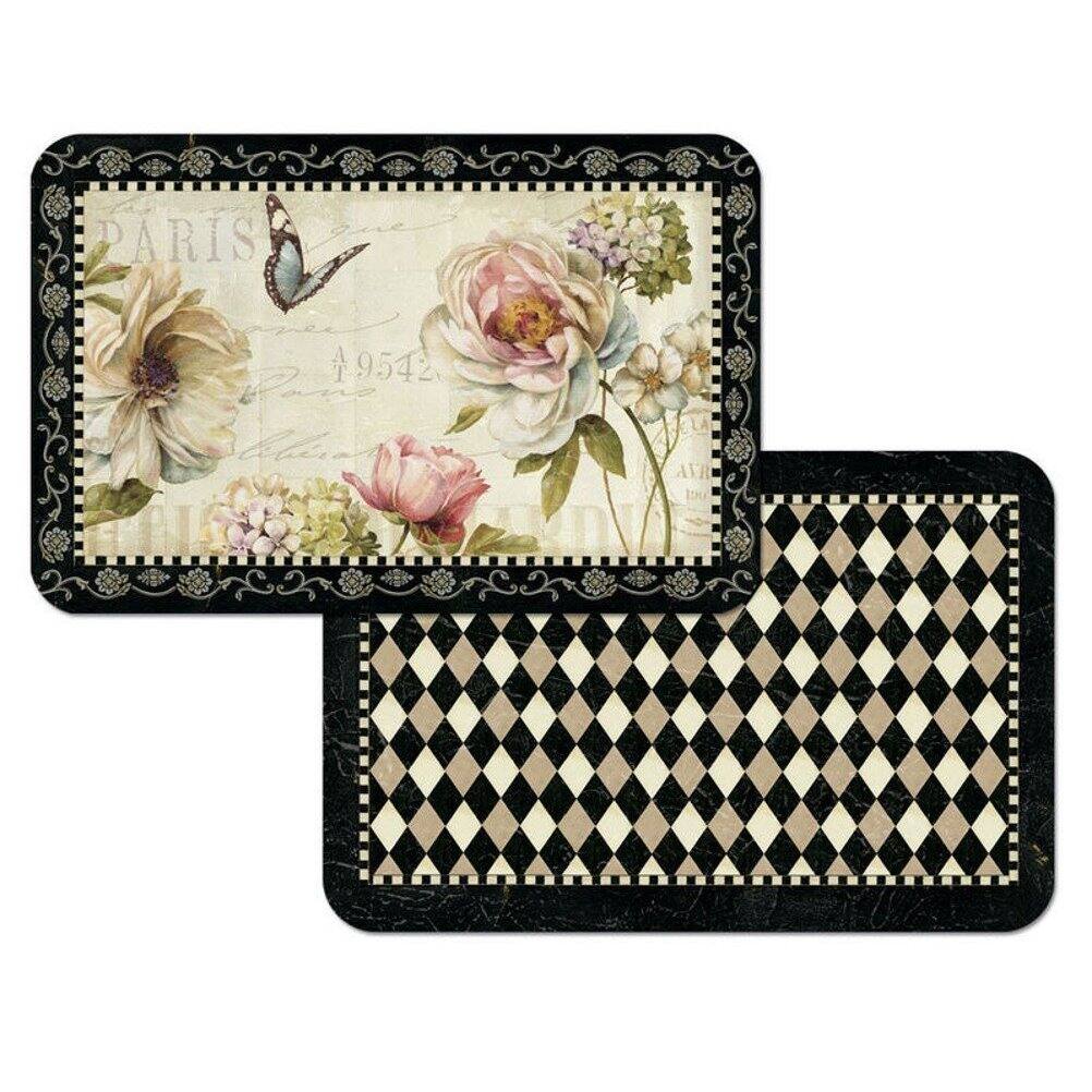 Counterart Reversible Wipe Clean Floral Placemats (Set of 4)