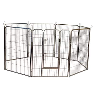 Heavy Duty Metal Tube Pen Pet Dog Exercise and Training Playpen