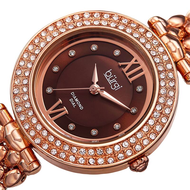 Akribos XXIV Women's Quartz Multifunction Leather Orange Strap Watch