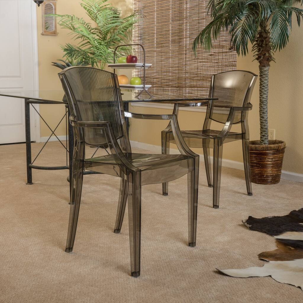 Christopher Knight Home Aubrey Transparent Armchair (Set of 2)
