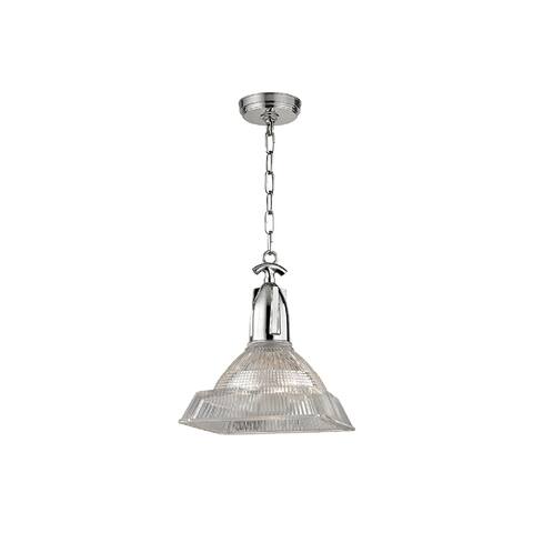 Hudson Valley Langdon I 1-Light Small Pendant, Polished Nickel