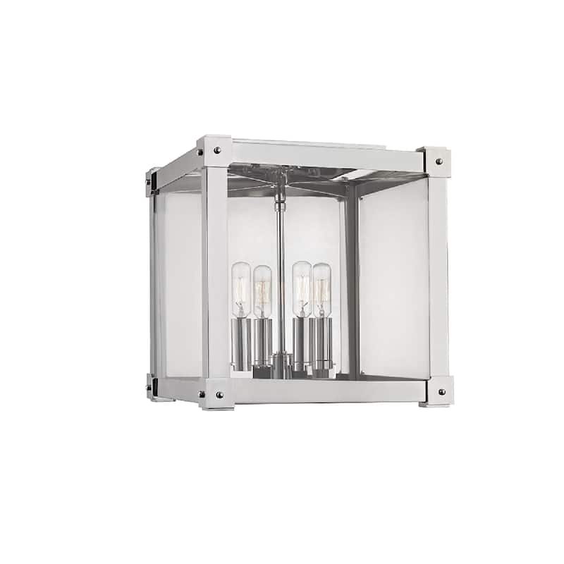Hudson Valley Forsyth I 4-Light Flush Mount, Polished Nickel