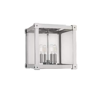 Hudson Valley Forsyth I 4-Light Flush Mount, Polished Nickel