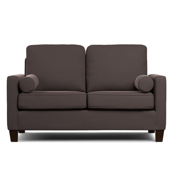 Handy Living Espen Brown Velvet Sofast Small E Sofa Handy Living Espen Brown Velvet Sofast Small E Sofa
