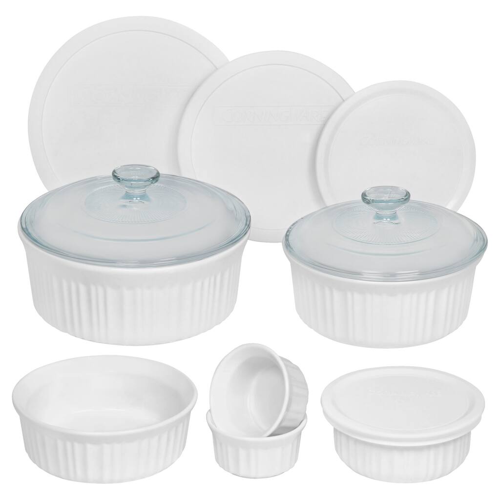 CorningWare French White Round 12-piece Set