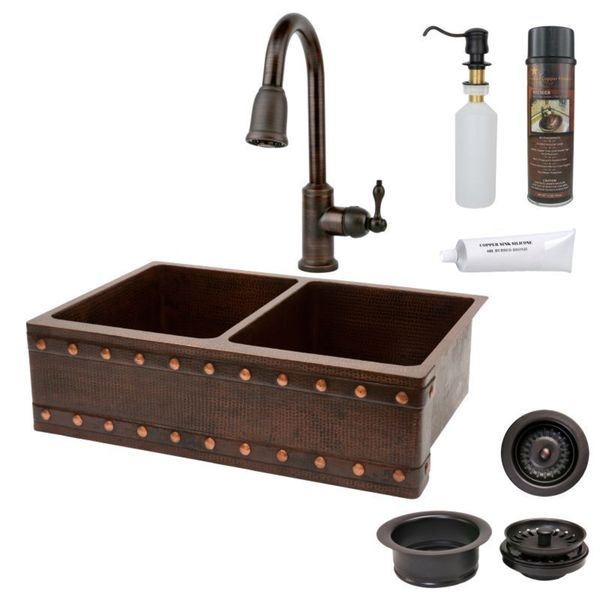 Handmade Brown Pull Down Faucet Package (Mexico)