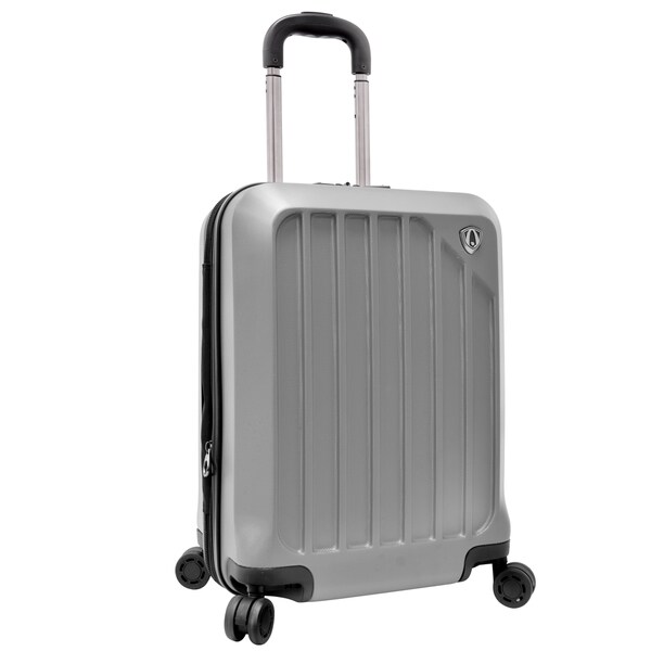 Traveler's Choice Glacier Silver 21inch Harside Expandable Carry On