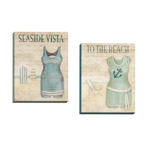Framed Wall Art Set Of 2 portfolio canvas decor paul brent 'vintage bathing suits ii Framed Wall Art Set Of 2 portfolio canvas decor paul brent 'vintage bathing suits ii