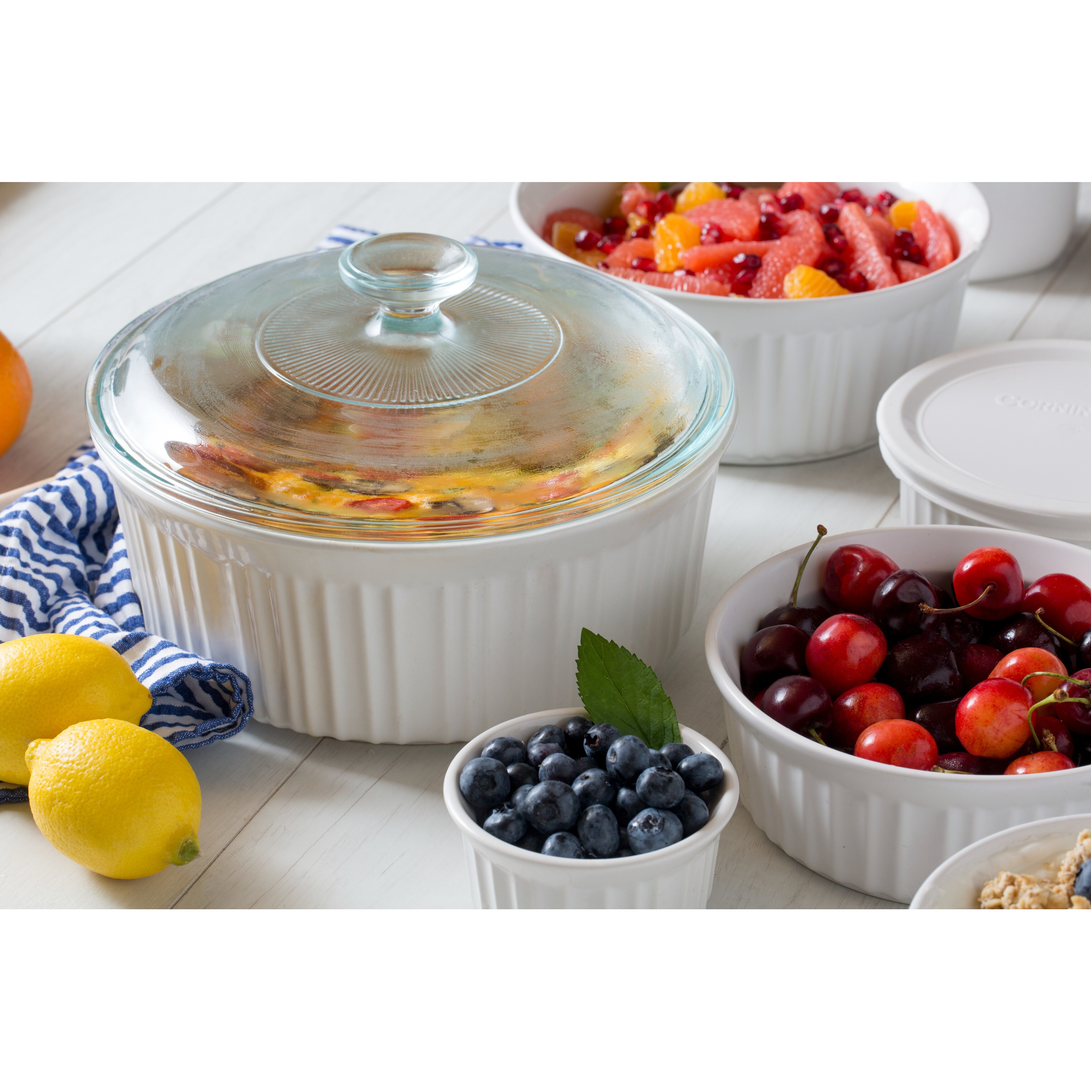 Corningware french white 10 piece set best sale