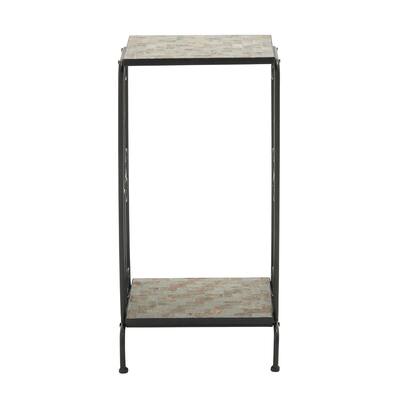 Astonishing Metal Stone Plant Stand