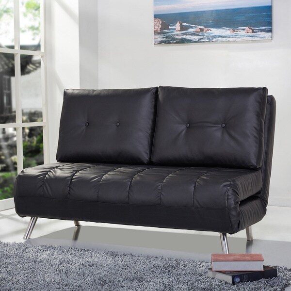 Tampa Black Convertible Loveseat Sleeper Free Shipping Today   Tampa Black Convertible Loveseat Sleeper Bcb19532 B33c 48c7 9858 E4574e20a644 600 