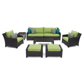 RST Brands Deco Sofa Club Chair Seating Set Green