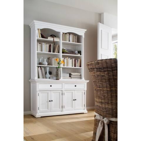 NovaSolo Mahogany Hutch Cabinet - 57x20x87