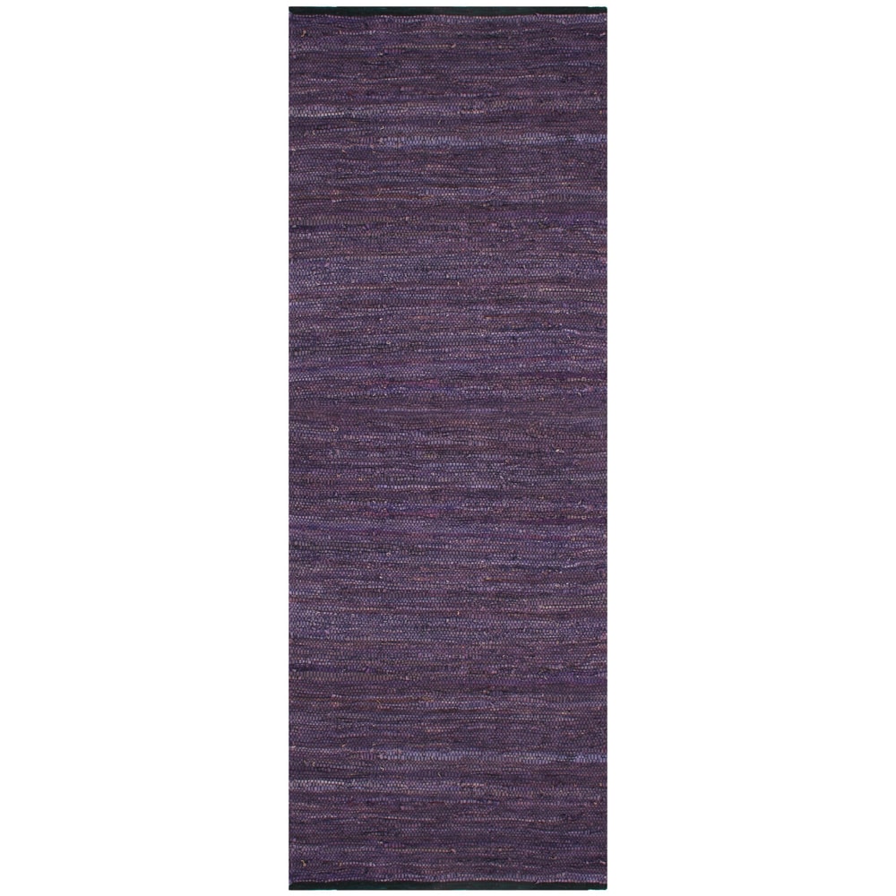 Matador Leather Chindi Rug Purple 10 x 14 