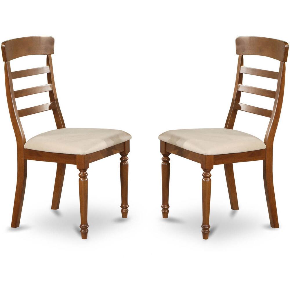 East West Dark Oak Stools (Set of 2)