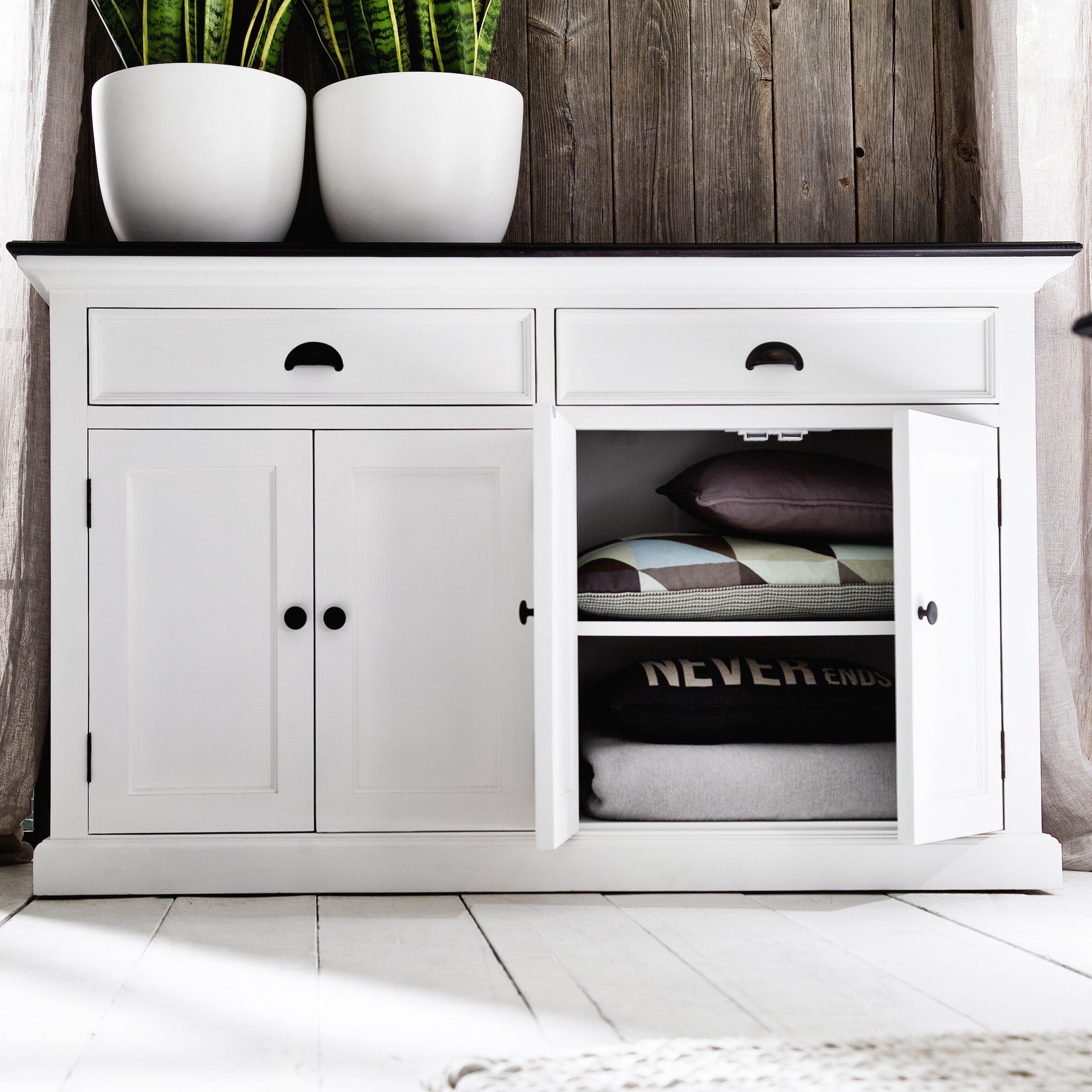 Novasolo Halifax Contrast Clic White Buffet Table Free Novasolo Halifax Contrast Clic White Buffet Table