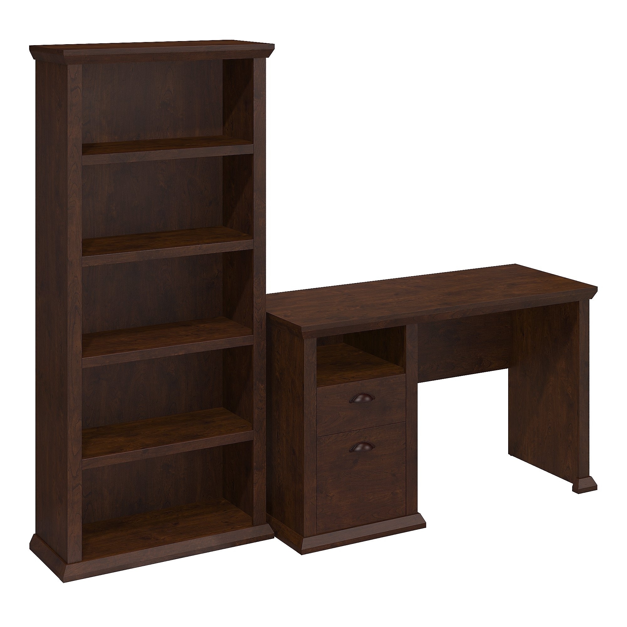 Shop Copper Grove Senaki Home Office Desk Bookcase In Antique