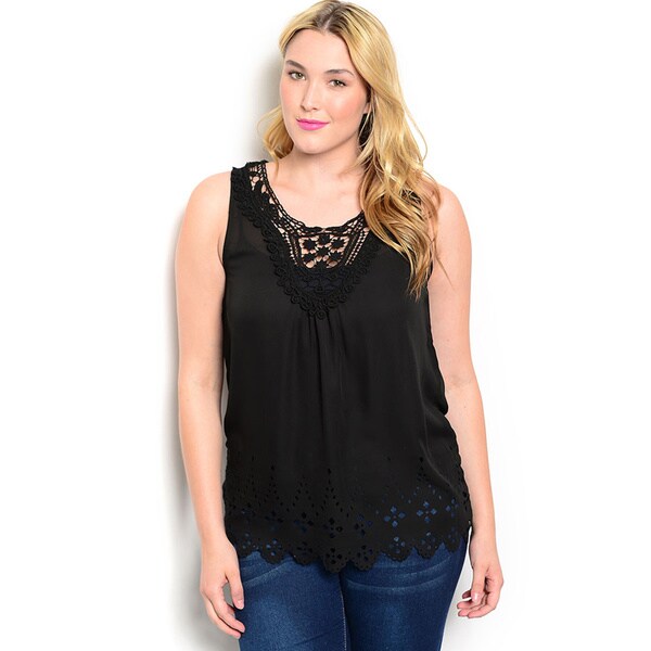 plus size scalloped top