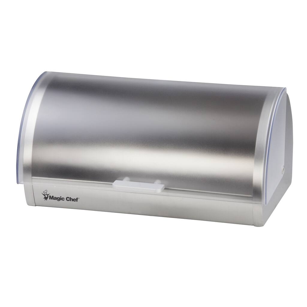 Magic Chef Stainless Steel Frosted Bread Box