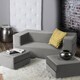 preview thumbnail 13 of 114, Jaxx Zipline Convertible Queen-size Sleeper Loveseat and Ottoman Set
