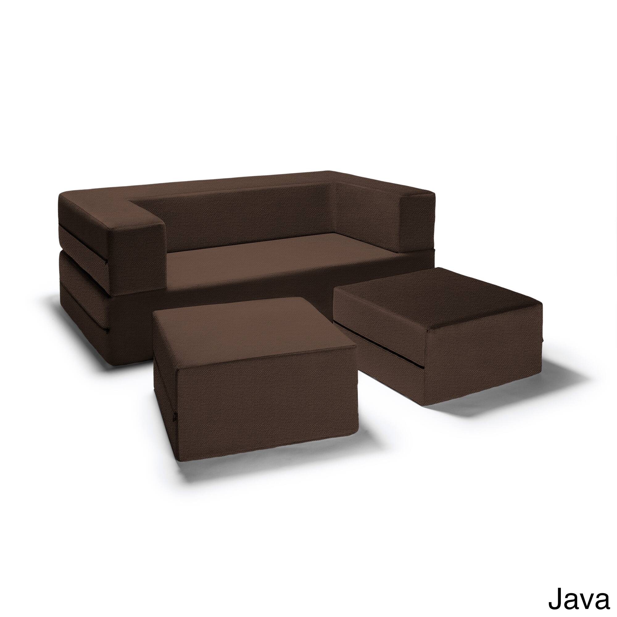 Jaxx Zipline Queen Size Convertible Sleeper Loveseat And Ottomans Bed Jaxx Zipline Queen Size Convertible Sleeper Loveseat And Ottomans Bed