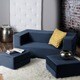 preview thumbnail 1 of 114, Jaxx Zipline Convertible Queen-size Sleeper Loveseat and Ottoman Set