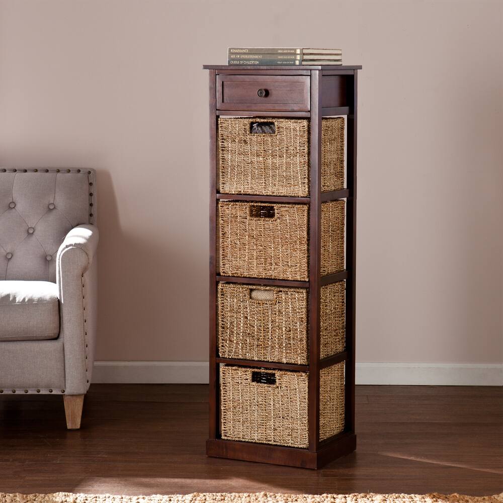 Killeen 5-Drawer Basket Storage Tower Unit