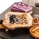 Handmade Olive Wood Chess Set (Tunisia) Small Size (11x11x3) - n/a - Thumbnail 6