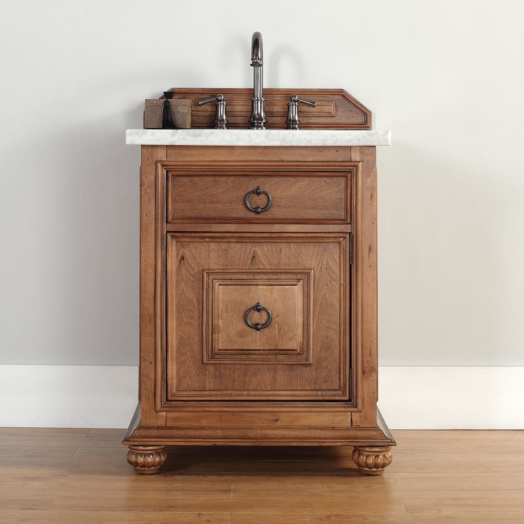 James Martin 26-inch Single Brown Bathroom Vanity