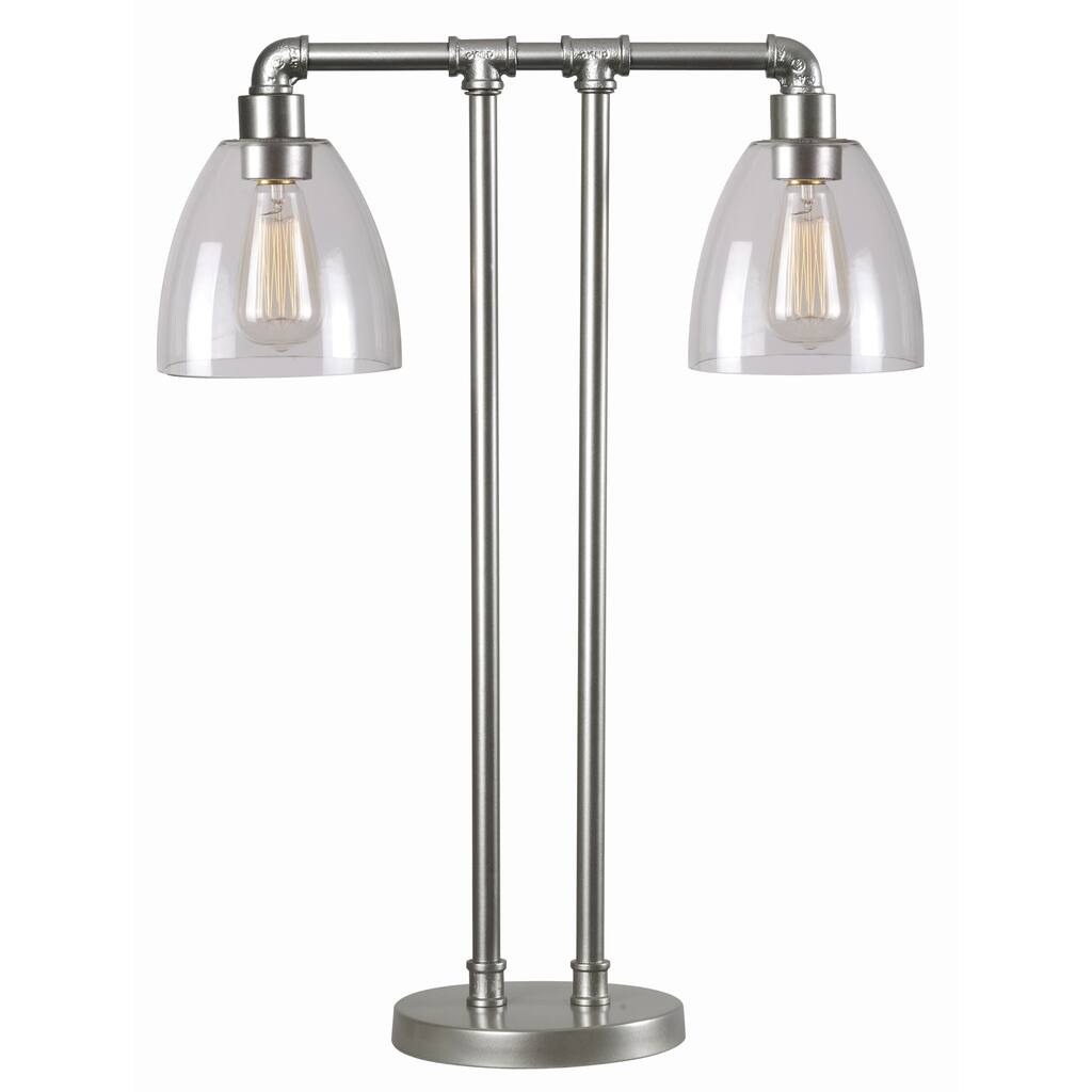 Pipe Fitter Industrial Double-light Table Lamp