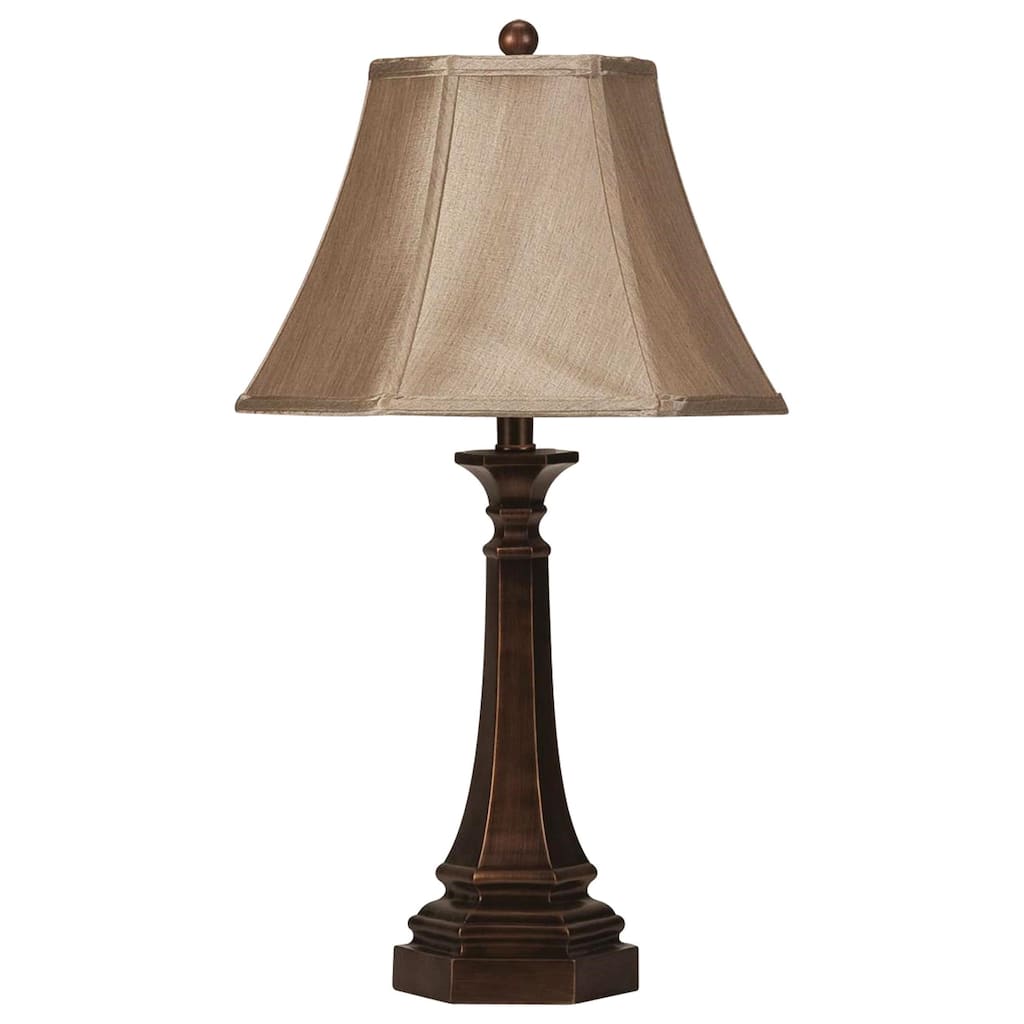 Traditional Diamond Shape Base Table Lamp