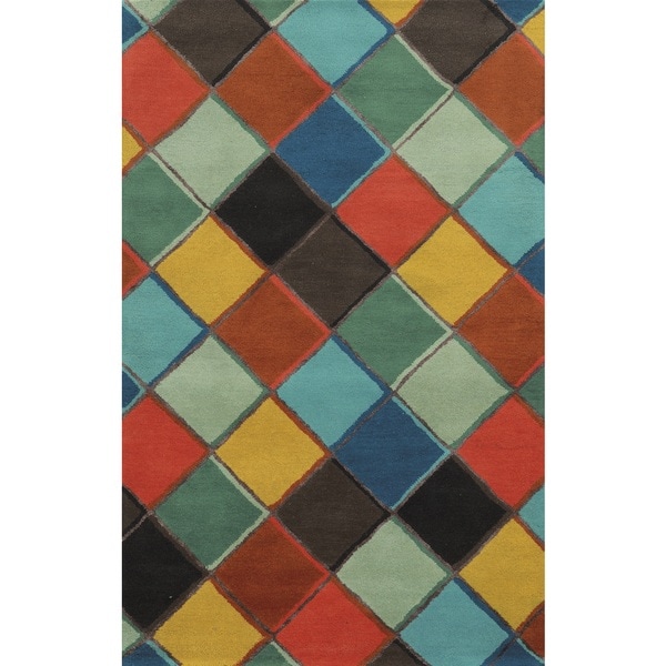 Rizzy Home Gillespie Avenue Hand-tufted Multi-Colored Wool and Viscose Accent Rug (8' x 10') - Multi-color - 8' x 10'