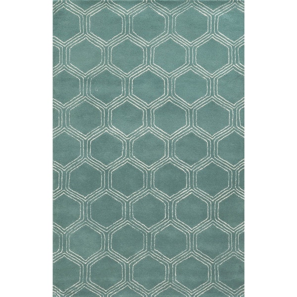 Rizzy Home Gillespie Avenue Hand-tufted Wool and Viscose Accent Rug (5' x 8')