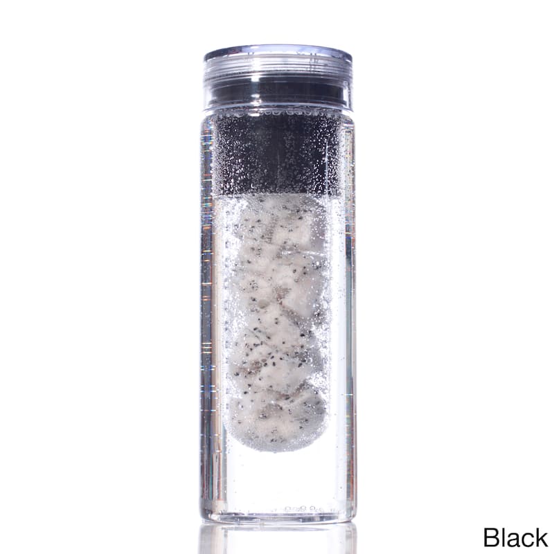 Tritan Fruit Infuser 26-ounce Water Bottle - Black
