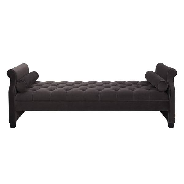 Shop Jennifer Taylor Dark Grey Backless Sofa Bed Free Shop Jennifer Taylor Dark Grey Backless Sofa Bed Free