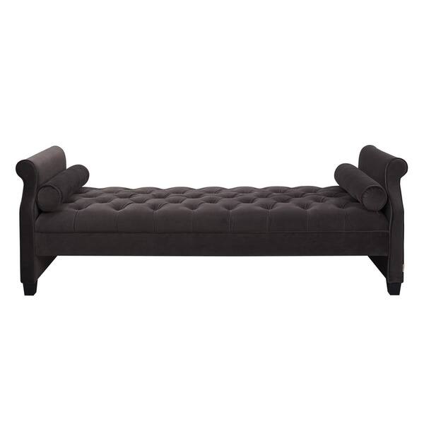 Shop Jennifer Taylor Dark Grey Backless Sofa Bed Free