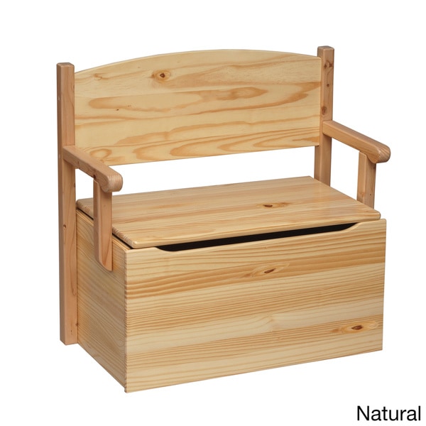 wooden toy box with seat
