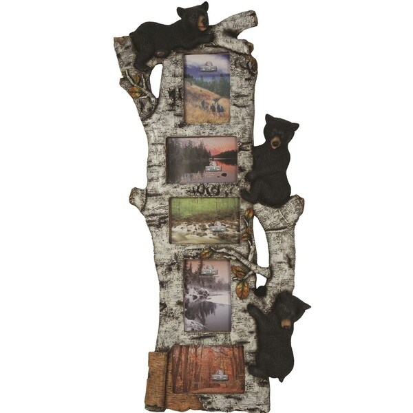 Rivers Edge 5 Photo Bear Birch Tree Frame (15 inches x 34 inches)