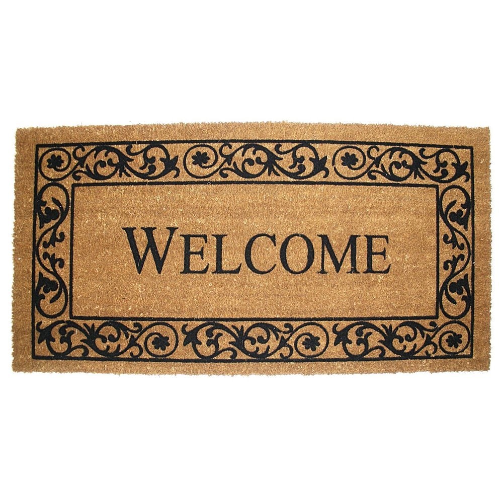 Rainbow Door mat Welcome Mat Entrance Cute Outdoor Anti-Slip Half