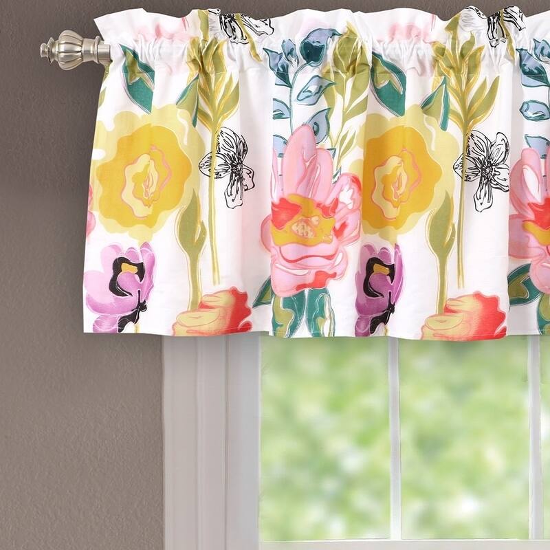 Greenland Home Fashions Watercolor Dream Window Valance