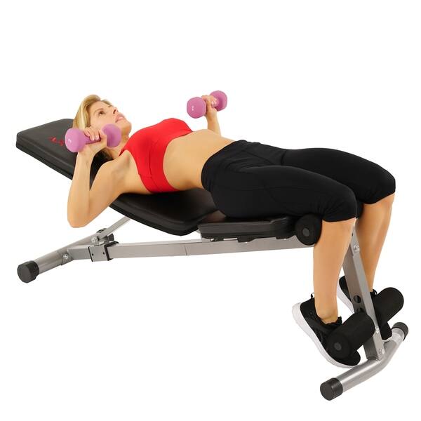 Shop Sunny Health Fitness Sf Bh6506 Flat Incline Decline Bench