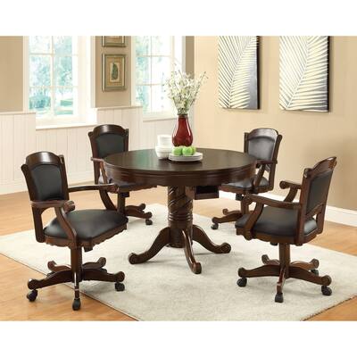 Coaster Furniture Turk Black and Tobacco Game Chair with Casters