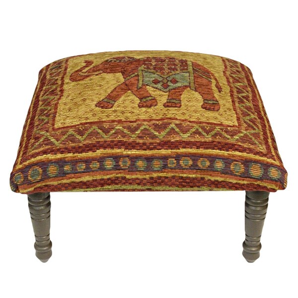 Shop Corona Decor Vintage Elephant Design Footstool/Ottoman Free Shipping Today Overstock