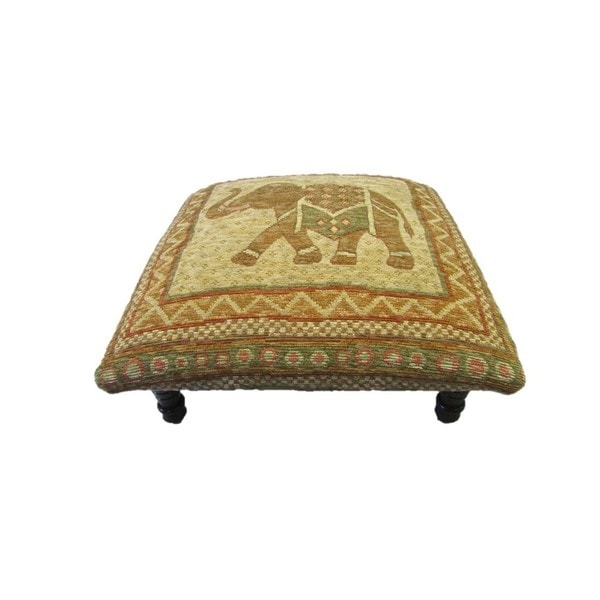 Corona Decor Vintage Elephant Design Footstool/Ottoman Free Shipping Today