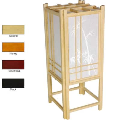 Bamboo Tree Shoji Handmade 18-inch Rice Paper Accent Lamp (China)