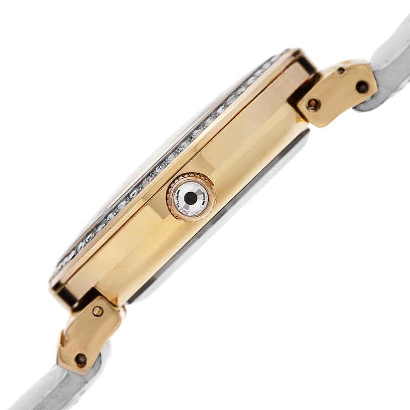 Akribos XXIV Women's Quartz Swarovski Crystals White Strap Watch