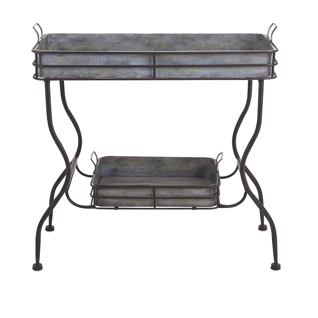 Durable Maggie Galvanized Tray Table