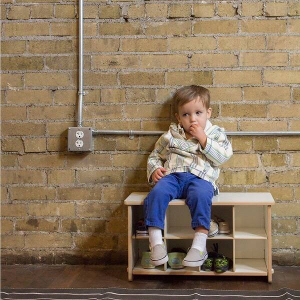 Shop Kids Cubby Shoe Bench Overstock 10191068