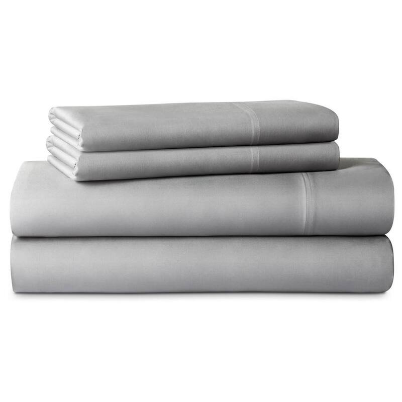 Lucid Rayon from Bamboo Bed Sheet Set - King - Gray