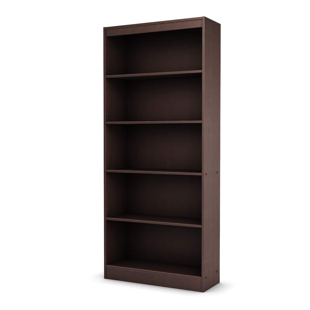 South Shore Chocolate Axess 5-shelf Bookcase